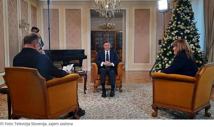 Pogovor predsednika Pahorja za TV Slovenija